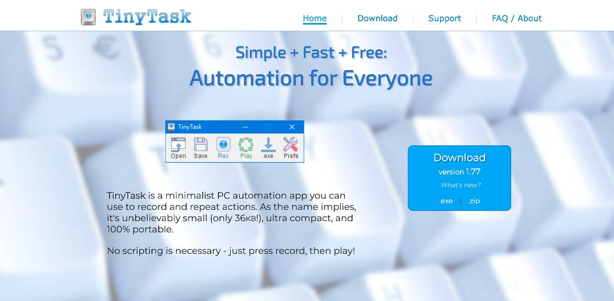 how to download tinytask on mac